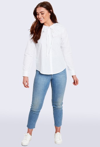 Womens white cotton - cotton, poplin