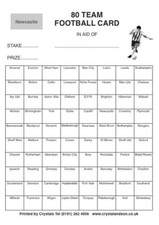 FOOTBALL SCRATCH CARDS 80