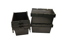 5 x Black Plain Plastic