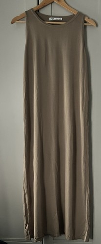 Zara taupe sleeveless - zara,