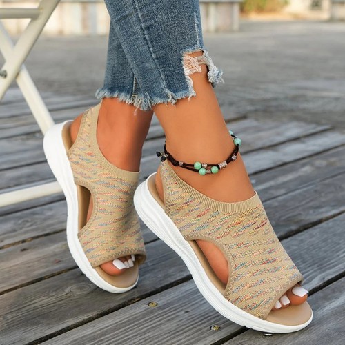 Women low wedge heel - low, sandals