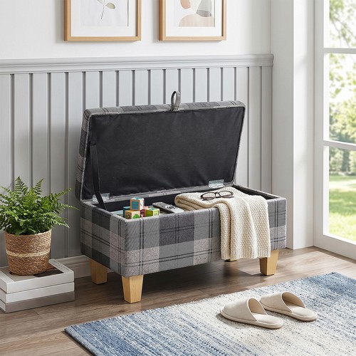 Plaid linen storage - plaid,