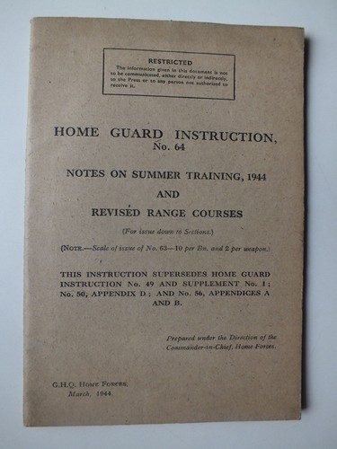 Home guard instruction 64 - home,