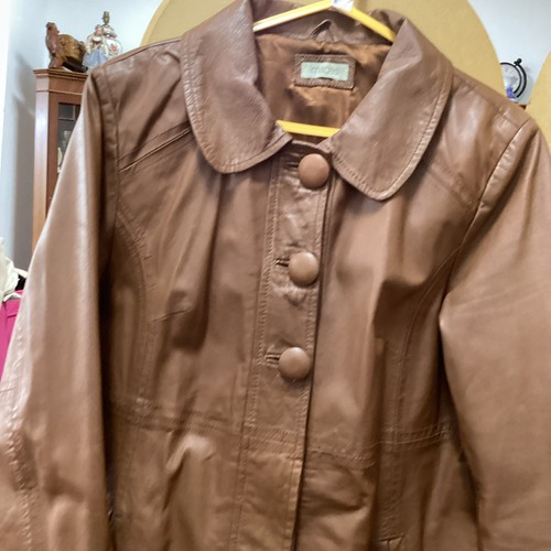 Statement leather jacket - leather,