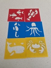 Kids Templates Stencils Scrapbook Drawing Art Graffiti Crafts Painting Sea  Fish