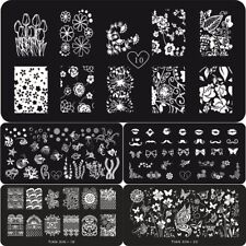 60 NAIL ART STAMPING PLATE STENCIL TEMPLATE IMAGE PLATES HEART FLOWERS BUTTER...