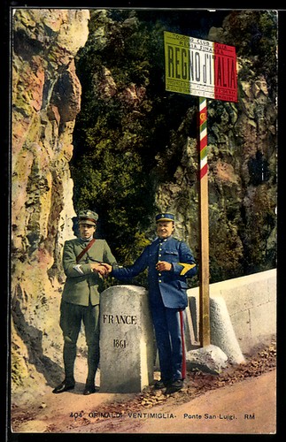 Italian and french border - and,