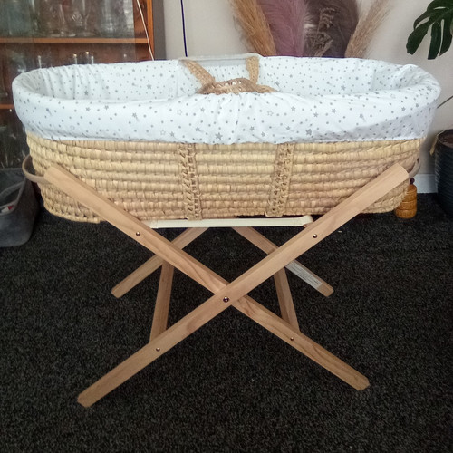 Wicker moses basket - basket, with