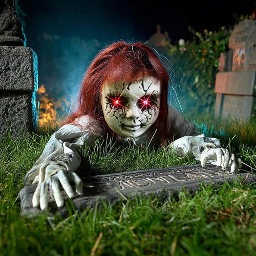 40in halloween crawling zombie - halloween,