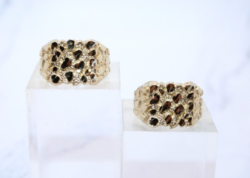 10k gold nugget - gold, ring