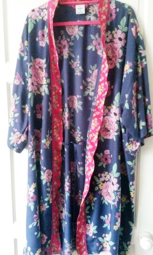 Blue pink floral dressing - floral,
