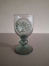 Large Hand Blown Goblet Glass