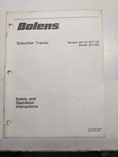 Bolens Manual Safety Operation