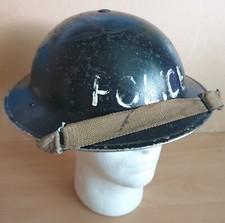 WW2 British Home Front Police Special-Constable's MK-II Brodie Helmet Dated 1940