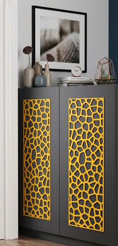 Modern geometric wall panels - wall,