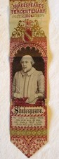 1864 Stevengraph Silk Shakespeare Tercentenary Bookmark Thomas Stevens