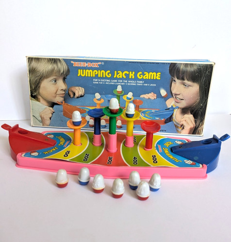Vintage blue box jumping - blue-box,