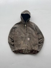 Faded Brown Carhartt 90's Vintage Cavas Active Jacket - Large