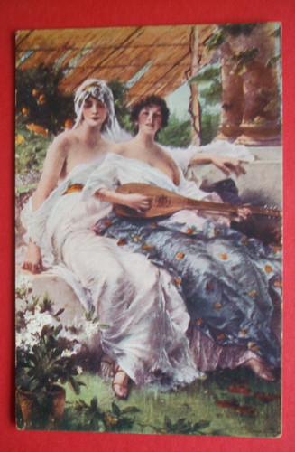 Old artist kiesel art deco - old,