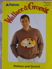 Knitting pattern of Wallace & Gromit adult's jumper