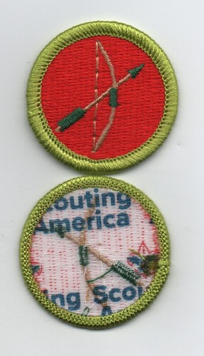 Archery merit badge - badge,, type