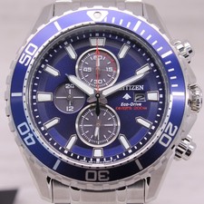 Citizen Promaster Eco-Drive Mens Watch Divers 200m Blue Dial B612-S123887 w/ Box