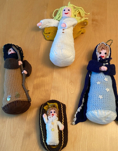 Handmade crochet nativity - handmade, set