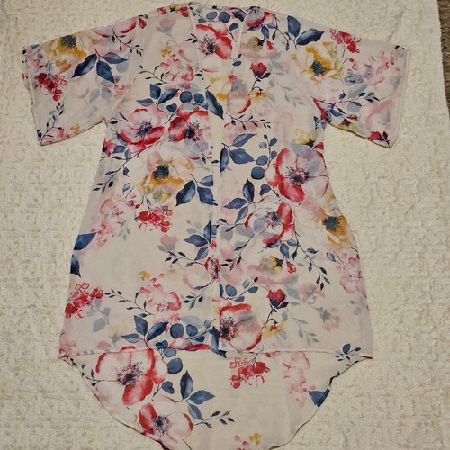 Mts flower print open front - mts,