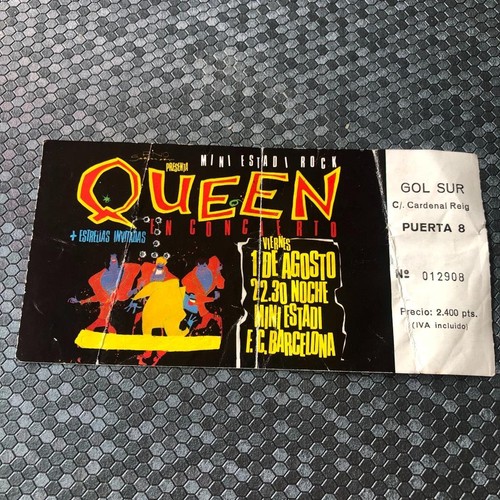 Queen ticket mini estadi - queen,