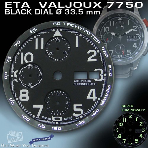Dial for movement eta valjoux - movement,