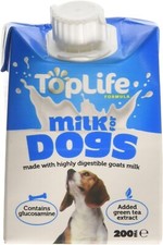 Toplife Formula Dog Milk 200 ml (Pack of 18) Highly Digestable Goat Milk