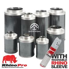 Carbon Filter RHINO PRO 4" 5" 6" 8" 10" 12"  includes SLEEVE Odour Control Hydro