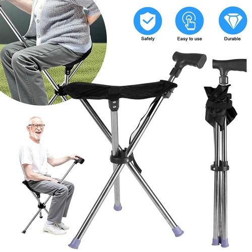 Folding walking stick - folding,