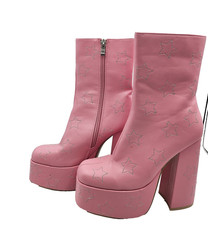 Koi Platform Boots UK 5 Pink