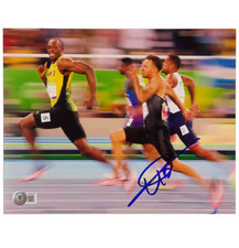 Usain Bolt Signed 100m Olympic