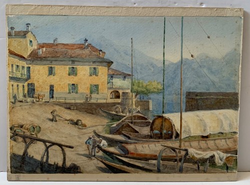 Vintage painting landscape - painting,