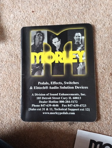Morley pedal catalouge - morley,
