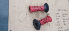 RALEIGH DOTTY  HANDLEBAR  GRIPS   BMX BURNER RED  BLACK   1980'S   RARE  OLD