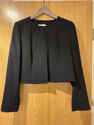 Hobbs collarless cropped suit - collarless,