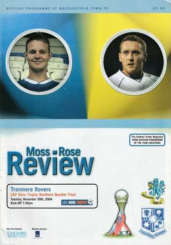 Macclesfield town tranmere - town, v