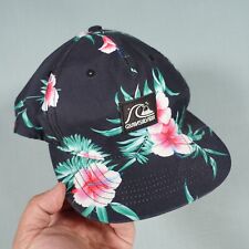 Quicksilver Hat Unisex One Size Blue Green Pink Snapback Floral Flexfit Tech Cap