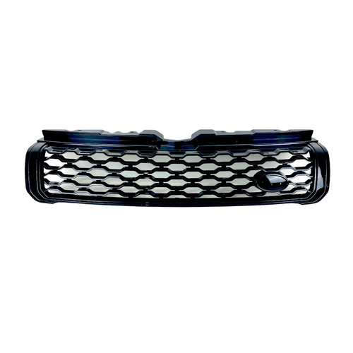 Gloss black front grille - front,