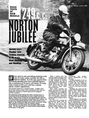 1963 norton jubilee - norton, 'jubilee''