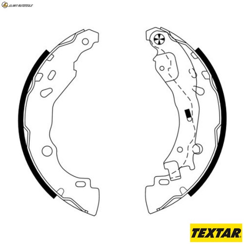 Brake shoe set - brake, for