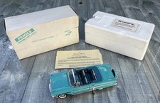 DANBURY MINT CHEVROLET IMPALA CONVERTIBLE 1958 BLUE 195-014 DIECAST 1:24 BOXED
