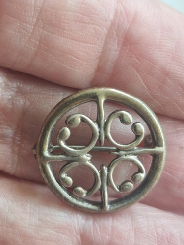 Silver ola gorie brooch small - ola,
