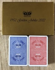 1952 Golden Jubilee 2002 twin pack of playing cards