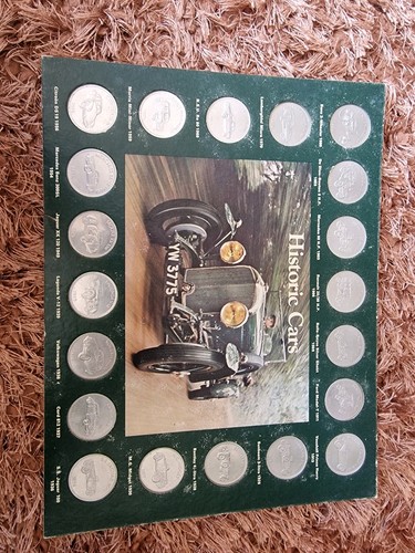 Historic cars coin collection - cars,