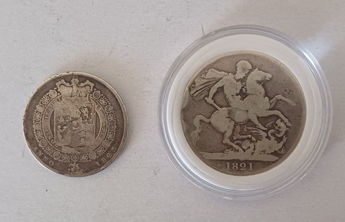 British george 1821 crown - british,