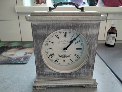 Shabby chic wooden mantel - wooden,